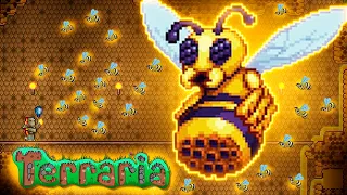 Строю арену и вызываю Королева Пчёл Террария - Terraria