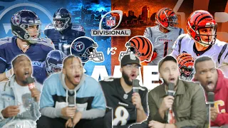 Bengals vs. Titans Divisional Round Highlights | NFL 2021 REACTION/REVIEW! CRAZY GAME!