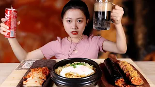 SUB)Mukbang/Shin ramen with nori rolls/eating with Roey/ASMR Eating/EATING SOUNDS