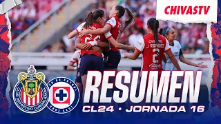 RESUMEN Y GOLES: ¡CHIVAS FEMENIL GOLEA A LA CRUZ AZUL! | Clausura 2024 | Liga MX Femenil