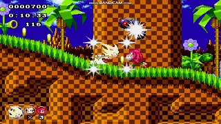 [TAS] Sonic classic heroes Green Hill zone in 0:17.85 as team Super Sonic