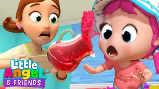 Oh no! Don't Spill the Juice Song | @LittleAngel And Friends Kid Songs