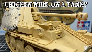 Chicken wire on a tank? | building tamiyas 1/35 marder III M tank destroyer |