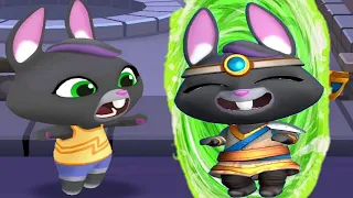 Talking Tom Gold Run vs Talking Tom Gold Run 2 Talking Becca vs Mythic Becca vs Roy Raccoon Gameplay