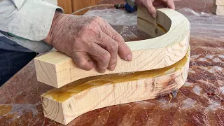 Incredible Woodworking Idea // Create A Unique And Different Table With An Unusual Curved Leg Design