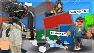 OUR *PARENTS* PLAYED HIDE AND SEEK IN MM2... (FUNNY MOMENTS)