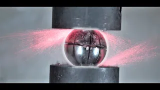 Hydraulic Press Vs. Most Explosive Ball Bearing |1500 frames per second!