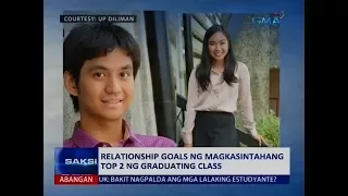 Saksi: Relationship goals ng magkasintahang top 2 ng graduating class