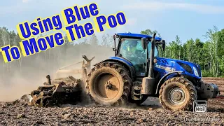 Pumping The Manure Lagoon Out/ New Holland Power