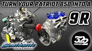 TAKE YOUR 850 PATRIOT AND TURN IT INTO THE SUPER RESPONSIVE 9R! BUILD THE ULTIMATE TRAIL SLED!