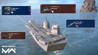 ROKS CVX - 3x ATAK 2 / TF-X / OSU-35K / YJ-18B Gameplay - Modern Warships