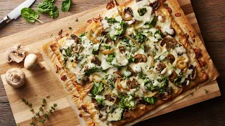 Caramelized Onion & Mushroom Pizza Recipe | Pillsbury