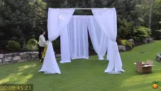 Wedding Canopy - Georgia Expo Pipe and Drape: Creating a Wedding Canopy Using Pipe and Drape