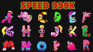 Alphabet Lore But Everyone HOT GIRLS - Monster - Evil - Baby - Rainbow Friend (Speed 999X)