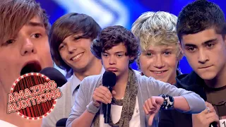 ALL Members of One Direction's EXTENDED X Factor Auditions! | Amazing Auditions