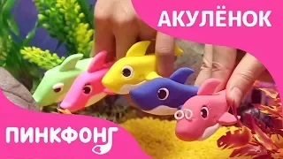 Акулёнок из Пластилина | Акулёнок  | Песни про Животных | Пинкфонг Песни для Детей