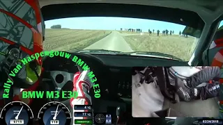 Poin Of View || ONBOARD Rally van Haspengouw BMW M3 E30 by Mats vd Brand & Eddy Smeets.