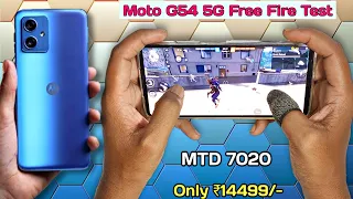 MOTO G54 5G Free Fire Test | MOTO G54  Free Fire Gameplay + Heating + Battery Drain Test | fps meter