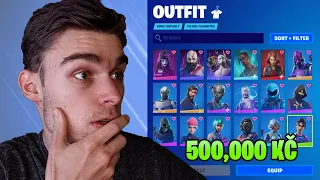 JAK VYPADÁ MŮJ FORTNITE ÚČET ZA 500,000 KČ