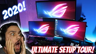 ULTIMATE TWITCH STREAM SETUP 2020!! TRIPLE MONITORS?! - WTF