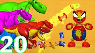Dinosaurs T-rex Vs Spiderman Buddy Kick The Buddy 2021 - Android,ios Gameplay Walkthrough Part 20