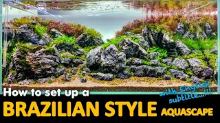 BRAZILIAN STYLE Aquascape - Step by Step (with ENG subs)