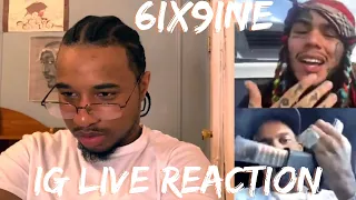 6IX9INE FULL IG LIVE REACTION (Dissing King Von, Goes Live w/ Lil Reese & 600Breezy) REACTION