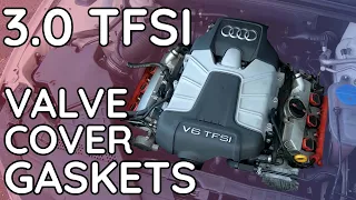 Audi 3.0 TFSI Leaking Valve Cover Gaskets Replacement