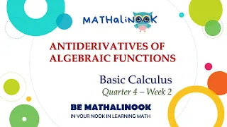 Basic Calculus | Antiderivatives of Algebraic Functions