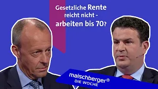 Im Wahlduell: Friedrich Merz und Hubertus Heil | maischberger. die woche