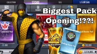 My BIGGEST Booster Pack Opening Yet!!! | Injustice Gods Among Us