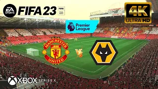 FIFA 23 - Manchester United vs Wolves | Premier League | Next Gen - Series X [4K 60FPS]