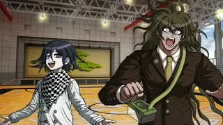 gonta's school life events but only when kokichi shows up or is mentioned