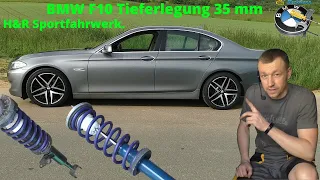 BMW F10 Stoßdämpfer wechseln, Tieferlegung 35 mm H&R Sportfahrwerk. Tutorial