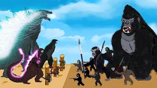 Unleashing the Evolution Godzilla vs Kong: Who is stronger?| Godzilla Cartoon Compilation