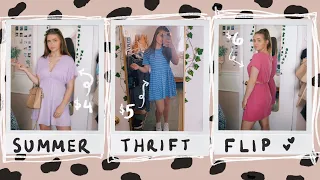 THRIFT FLIP: summer dresses, matching sets & scrunchies (my best flips yet)