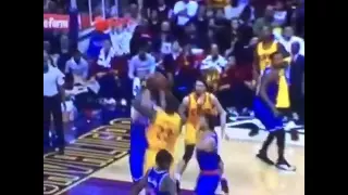 Kristaps Porzingis Blocks LeBron James!