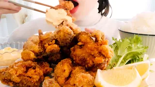 【ASMR】Crunchy fried chicken【English subtitles】Eating Sounds/mukbang
