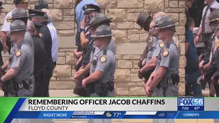Floyd County honors 3rd fallen officer: Remembering Jake Chaffins
