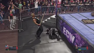 The Sandman vs. Bubba Ray Dudley in ECW on WWE 2K24