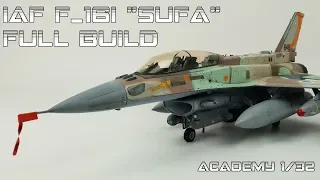 FULL BUILD Academy 1/32 IAF F-16 SUFA