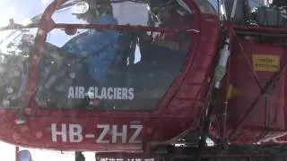 SA 315 B Lama HB-ZHZ in action - heliskiing and mountain hut suplying