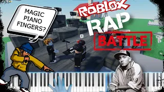 Bringing my MAGIC PIANO to a RAP BATTLE in Roblox Mic Up