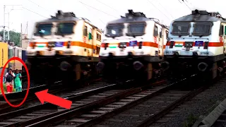 3 DANGEROUS HIGH SPEED Trains of Western Railways at Full Speed!! FASTEST Rajdhani + TEJAS