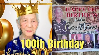 My Grandmother's 100th Birthday Celebration | 100 Years Old Lola
