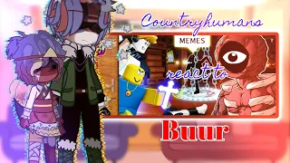 Countryhumans react to BUUR (Countryhumans x Gacha)