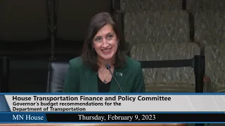 House Transportation Finance and Policy Committee 2/9/23