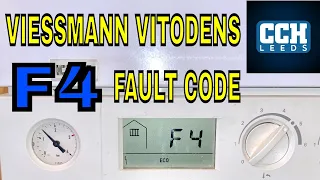 VIESSMANN BOILER F4 FAULT CODE - How To Reset