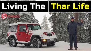 Mahindra Thar in fresh snowfall || 2020 Thar diesel automatic snow drive in Himachal full video