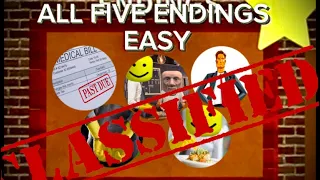 ALL ENDINGS GUIDE - Feeding TRASH to RICH people ROBLOX